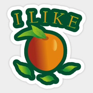 Peach Sticker